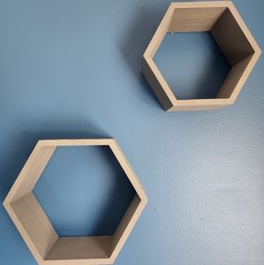 Sold on Mercari-6 Hexagon wall shelves